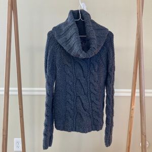Gap Gray Chunky Hand-Knit Sweater